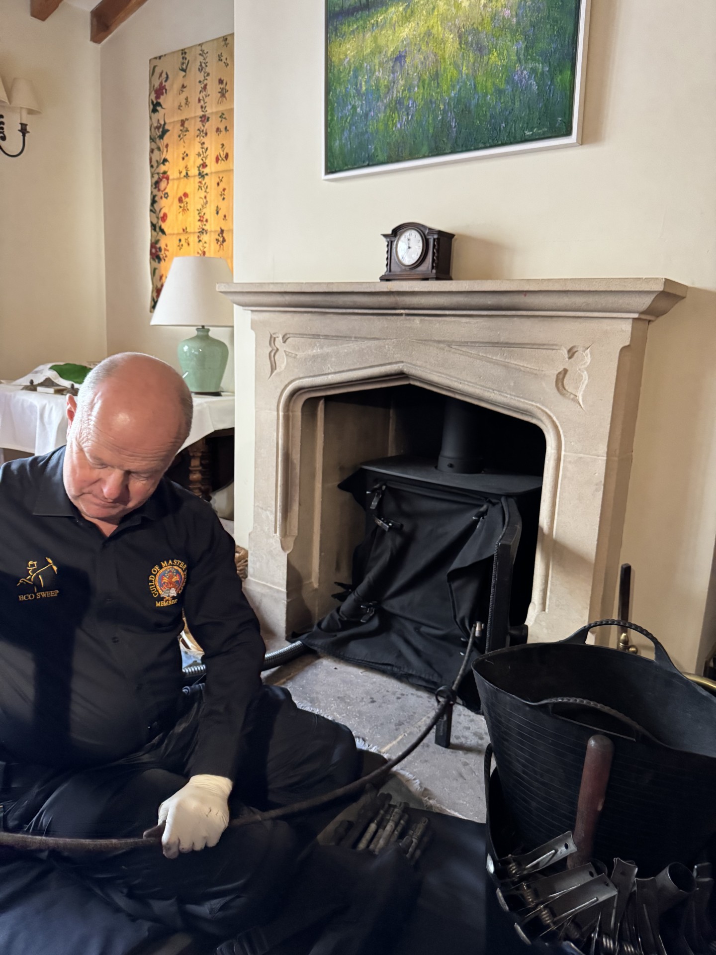 cleaning woodburner